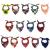SLSON 14 Pack Dog Bandanas Plaid Dog Scarf Washable Triangle Pet Bibs Kerchief for Puppy Small Dog and Medium Dog Cat Pets