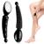 Crystal hair remover nano hair eraser remover for women and gentlemen simply too gripping epilator for body legs poor back peeling - black