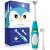 Kids Electric Toothbrush 3 Sided Toothbrush,Sonic Toddler Toothbrush with 2 Brush Heads , Intelligent Timer 5 Gears Adjustment,Ipx7 Waterproof ,USB Cable