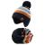XIAOHAWANG Knitted Baby Hat Winter Warm Boys Girls Beanie Fleece Lining Toddler Kids Hat with Pompom 9-24 Months Navy Striped Hat+scarf