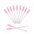 50PCS Crystal Mascara Wands Disposable Eyelash Eyebrow Spoolie Brush for Makeup Eyelash Extensions (Pink)