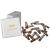 HAARallerliebst hair clips rectangular small (20 pieces | brown | 4 cm) including box for storage (box color: white)
