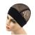 YANTAISIYU 1 pc Black Crochet Wig Cap Headband Wig Cap with Adjustable Headband Weaving Wig Base for Wig Making