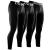 DRSKIN 5 or 4 3 1 Pack Men s Compression Pants Tights Leggings Sports Baselayer Running Athletic Workout Active Large Classic B01 3p