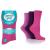 Gentle Grip Ladies Diabetic Seamless Toe HoneyComb Top Non Elastic Socks 3 Pairs (Purple Mix)