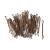 36 PCS BROWN Hair Kirby Grips 5cm Hair Grips Waved Hair Bobby Pin Clips Wire C6TELBRO