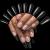 500 Pieces False Nails Tips for Acrylic Nails Full Cover Fake Nail Extension Tips Clear Coffin Acrylic Tips Ballerina Nail Tips 10 Sizes Solid