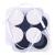 TENS Unit Pads 40PCS Round Electrodes Pads 1.25 Reusable Carbon Electrotherapy Pads for EMS Muscle Stimulator with 2.0 mm Pigtail Connectors