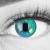 Colored Light Blue Contact Lenses Anime Turquoise Circle Lenses Heroes Of Cosplay High Coverage No Prescription with Free Lens Case