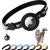 Airtag Cat Collar Breakaway, Reflective Kitten Collar with Apple Air Tag Holder and Bell for Girl Boy Cats, 0.4 Inches in Width and Lightweight Black