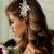 Casdre Crystal Bride Wedding Hair Comb Pearl Bridal Hair Piece Hair Accessories for Women and Girls (A Silver)