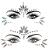 Mermaid Face Gems Stick Jewels for Women Cosplay Mermaid Halloween Club Costume Face Gems Sticker on Rave Party Gift for Kids Costume Temporary Tattoos Festival Outfit