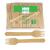 Perfect Stix Green Fork 158-250ct Disposable Wooden Forks (Pack of 250), Plain Forks Pack of 250ct Wooden Forks