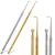 2 in 1 Lash Lift Tool Kit 2 Pieces Stainless Steel Lash Lift and Tint Kit Professional Lash Lift Supplies Metal Lash Lift Rods Eyelash Separator Tool with Separating Comb (Gold & Silver)