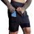 JWJ Men's 2 in 1 Workout Running Shorts 7 Inch Lightweight Athletic Gym Shorts with Compression Liner Large Black