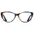 Blue Light Blocking Glasses Women Bluelight Blocker Computer Cateye Clear Cat Eye Eyeglasses Frame ANDWOOD AR003 Cateye Pattern | Anti-blue Light Lens