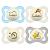 MAM Dental Pacifier Supreme Night 0-6 months pack of 4 skin and tooth friendly pacifier Skin Soft Silicone Uni
