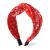 Red Bandana Headband Knotted Headbands for Women Girls Cross Knot Headband Boho Hairband Bandana Head Bands for Women's Hair Non Slip Twist Knot Headband Paisley Headbands Turban Knotted Headband