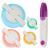 Zhaoyao Pompom Makers 4 Size Pom Poms Maker Tool Set DIY Fluff Ball Weaver for DIY Wool Yarn Knitting Craft Project with Cutter Scissors