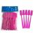 Pana (50 Pieces) 5 Makeup Pink Spade Shaped Spatulas Cosmetic Skin Care Facial Cream Mask Spatula for Mixing and Sampling