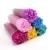 Atomus 300pack Mascara Wands Disposable Eyelash Mascara Eyebrow Brushes Applicator 6 Colors Makeup Cosmetic Brush with Crystal Handle for Eyelash Extensions Mascara