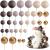 Astaron 32 pieces Tortendeko balls cake topper mini-balloons cake rabbit for wedding party baby party birthday cake decorate (brown gold) brown gold