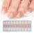 20pcs Nail Wraps Self Adhesive Gel Nail Stickers Gel Nail Wraps Natural Pink White Ombre Gel Nail Strips Stick on Nail Polish Wraps for Women