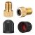 HZJD Presta Valve Adapter, Convert Presta to Schrader Adaptor for Bike, Inflate Tire Using Standard Pump or Air Compressor, Tire Valve Caps(2PCS)