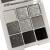 Go Ho Black Grey White Smokey Makeup Eyeshadow Palette 9 Colors Matte & Shimmer Eye Makeup Palette Gray Sliver Eye Shadow Makeup Waterproof Cool Daily Shades Eyeshadow Palette with Prism Mirror Shimmer & Matte 9 Colors S...