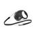 FLEXI - Lead Black Design Cord Strap Black Lace Design S 5m 12 kg Gris S 5m 12 kg