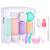 16 Pack Travel Bottles Set for Toiletries, Morfone TSA Approved Travel Containers Leak Proof Silicone Squeezable Travel Accessories 2oz 3oz for Shampoo Conditioner Lotion Body Wash ( BPA Free )