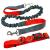 Aiqeer Hands Free Dog Leash Orange Adjustable Waist Belt and Grey Retractable Bungee Leash Jogging Dog Leash with Reflective Stitching
