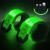 Simket Upgrade LED Armbands for Running (2 Pack) USB Rechargeable Reflective Armbands High Visibility Light Up Band for Runners Bikers Walkers Pet Owners green