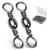 AMYSPORTS High Strength Fishing Swivels Barrel Solid Ring Barrel Fishing Swivel Rolling Fishing Tackle Line Connector Saltwater Freshwater Stainless Steel Accessories Size12 (31lb) 100 pcs