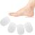 Silicone Gel Heel Cups - Shoe Inserts for Plantar Fasciitis  Sore Heel Pain  Bone Spur & Achilles Pain - Pad and Shock Absorbing Support for Women (2 Pairs/4Pcs)