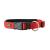 Hunter neoprene Vario plus neck dog collar nylon padded with neoprene 30/15 (XS-S) red/black 30/1.5 (XS-S) red/black