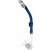 Cressi Adult Diving Dry Snorkel with Splash Guard and Top Valve - Supernova Dry: Designed in Italy Clear/Cobalt