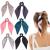 DRESHOW 6 Pieces Women Headbands Headband Hairband Elastic Soft Headband (6 Count Scarf)