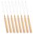 Hair Extension Loop Needle Threader Tool Wood Hair Extension Pulling Hook Tools for Micro Rings Nano beads Styling Accessories 8 Pcs