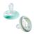 Tommy Tipee Naturally shaped pacifier for the night skin-like texture symmetrical jaw-friendly shape lights up in the dark including sterilizer box 0-6 m 2-er set yellow/ gray 0-6 months (2 pack) x 2