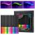 Neon Liquid Eyeliner Set 12 colors UV Glow Matte Eyeliner waterproof and wiped durable colorful fluorescent for everyday use and Halloween Christmas