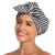 VVolf Shower Cap for Women Hair Caps for Shower Reusable Shower Cap for Long Hair Large Turban Shower Cap for Braids Black Large Black