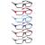 Cojwis reading glasses 6 Pack men and women quality spring hinge blue light filter reader glasses (6 color mix-2 2.50) 6 color mix-2 2.5 x