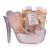 Accentra-shower set women gift set honey jasmine in beautiful pumps-3-part care set with shower gel body lotion and bathing sponge-wellness gift set for birthday Valentine's Day Honey Jasmin Pump Transparent