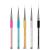 Sularpek 5 Pcs Nail Art Liner Brushes  Professional UV Gel Painting Nail Art Design Brush Pen  Nail Art Design Brush Pen Set Rhinestone Handle Nail Dotting Drawing Pen