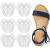 Gel Arch Support Cushions for Men & Women, Shoe Insoles for Flat Feet, Reusable Arch Inserts for Plantar Fasciitis, Adhesive Arch Pad for Relieve Pressure and Feet Pain Clear