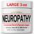 Neuropathy Nerve Cream - for Feet Hands Legs Toes Back Ultra Strength Arnica MSM Menthol Soothing Natural Comfort Large 3 oz