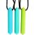 Tilcare Chew Chew Sensory Necklace Best for Kids or Adults That Like Biting or Have Autism Perfectly Textured Silicone Chewy Toys - Chewing Pendant for Boys & Girls - Chew Necklaces Blue/Turquoise/Green