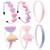 Lizioo 6 Pack Girls Headbands Glitter Kids Headbands Bow/Heart/Star Headbands Sweet Hairband For Toddler/Girls/Teens Set-B