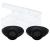 Super Sunnies Slim Flex UV Eye Protection FDA Compliant Individual Tanning Goggles Eyeshields (Black)